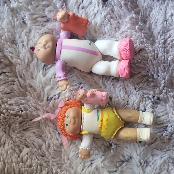 Cabbage Patch Kids CPK Doll Mini Figures Lot Of 3 Vintage 1984 Figures - Picture 4 of 5